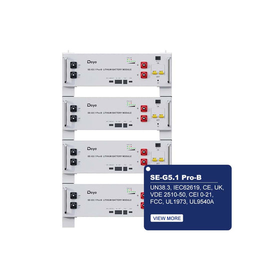 DEYE SE-G5.1 Pro-B | 5.1 kWh | Low Voltage Modular Standing Battery